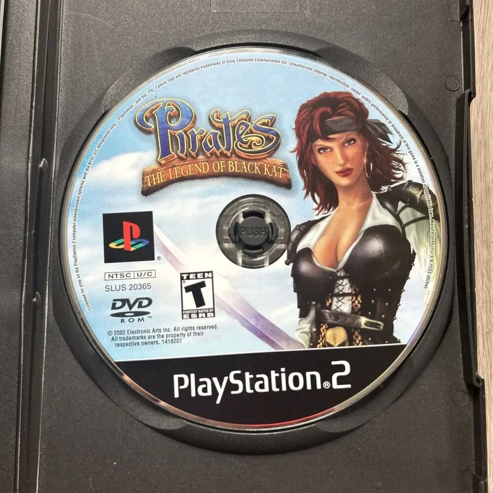 Pirates: The Legend of Black Kat PlayStation 2 PS2 Black Label Tested w/ Manual